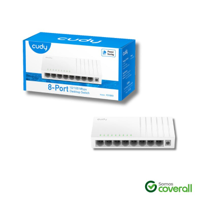 Switch Cudy Fs108D 10/100Mbps 8 Puertos Escritorio Pared