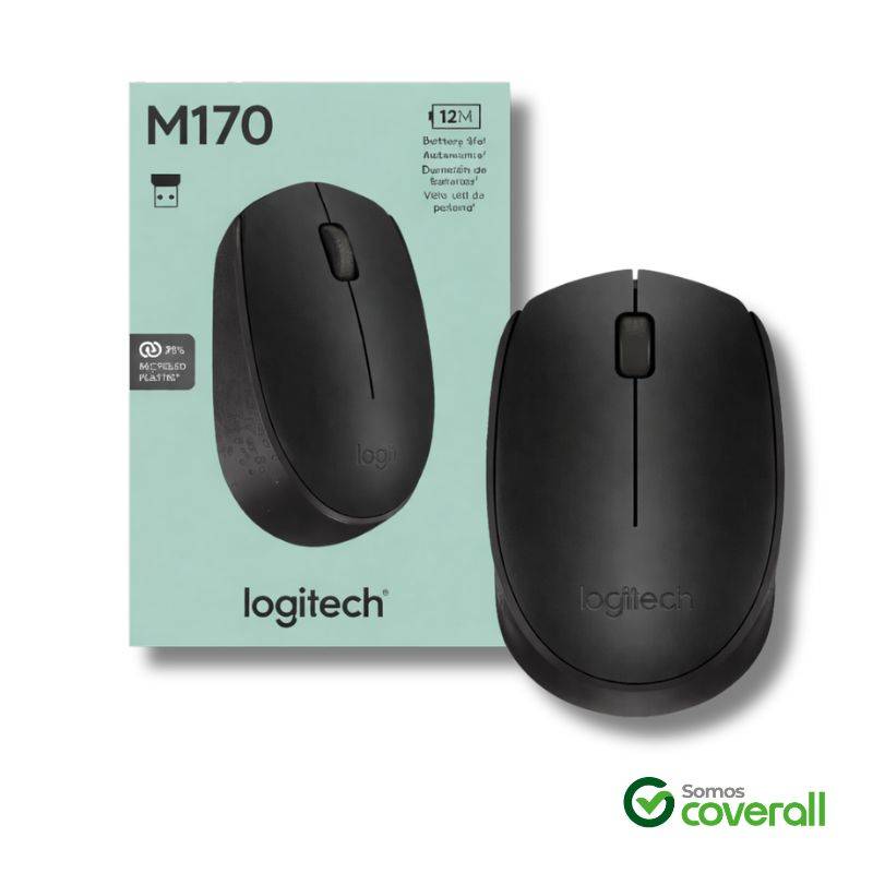 Mouse Logitech M170 1000Dpi 10M 2.4Ghz Inalambrico Negro
