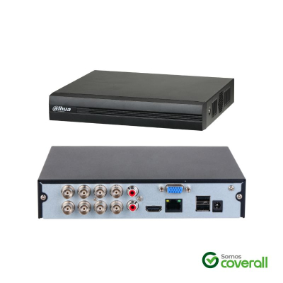 Dvr Xvr Dahua Xvr1B08-I 8 Canales Hdtvi Cvi Ahd Cvbs 2 Ip 2Mp H265+ Wizsense Deteccion De Movimiento Humano Vehiculo