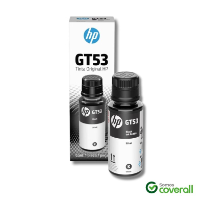 Botella Tinta Hp Deskjet Inktank Smart Tank Gt53 Negro 90Ml