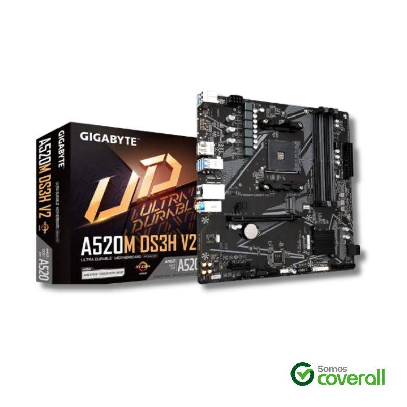 Mother Gigabyte Ud A520M Ds3H V2 Ddr4 2 Dimms Hdmi Display Port 4 Sata Iii 1 M2 Socket Am4