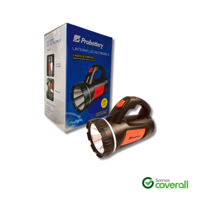 Linterna Probattery 3W 120 Lumen Recargable Luz Frontal Lateral