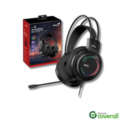Auricular Con Microfono Gaming Genius Gx Hs-Gx570U Rgb Volumen 112Db Usb 1.8M