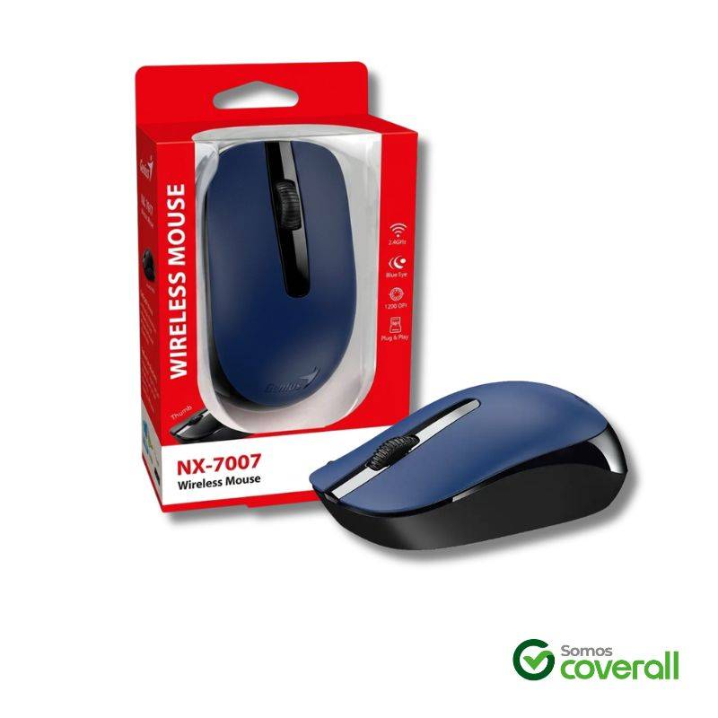 Mouse Genius Nx-7007 1200Dpi 10M 2.4Ghz Inalambrico Azul