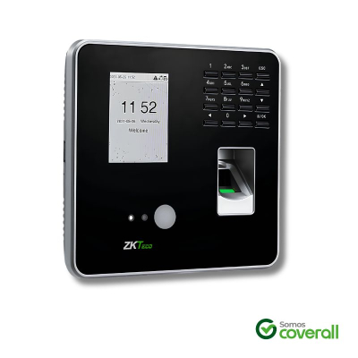 Control Asistencia Reloj Zkteco Mb20-Vl Display 100 Rostros 500 Huellas Rj45 Usb