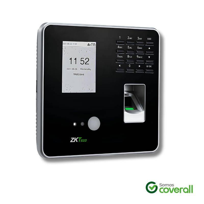 Control Asistencia Reloj Zkteco Mb20-Vl Display 100 Rostros 500 Huellas Rj45 Usb