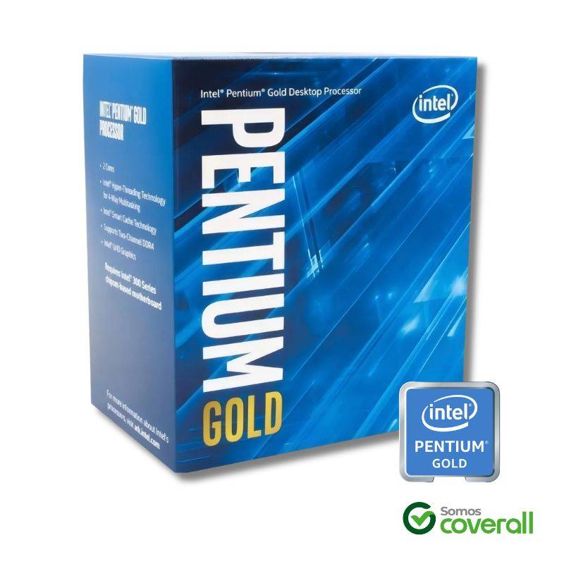 Procesador Intel Pentium Gold G6400 4.0Ghz 4Mb 2 Nucleos 4 Hilos Generacion 10 Ultra Hd 610 Comet Lake Lga 1200