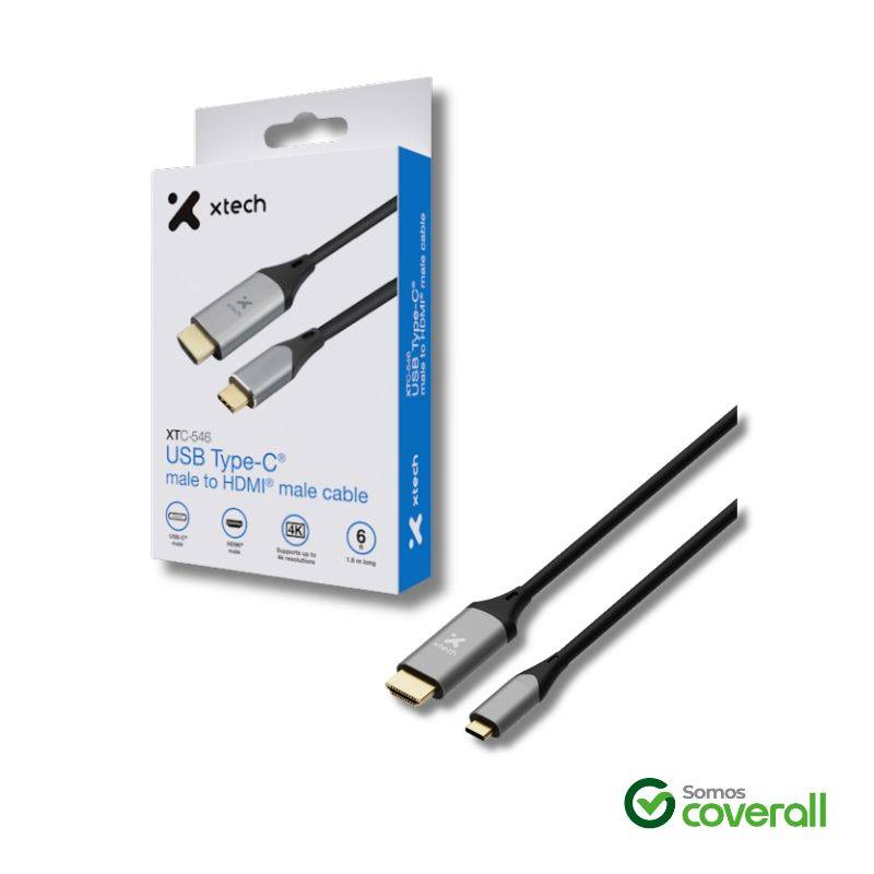 Adaptador De Video Xtech Xtc-546 Usb C Hdmi 4K