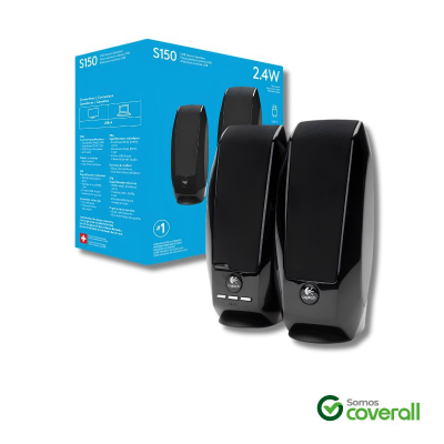 Parlante Logitech S150 2.4W 2.0 Volumen Usb Negro
