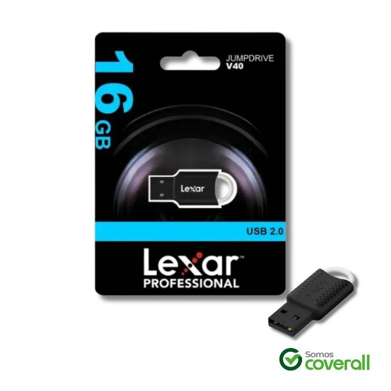 Pen Drive Lexar Jumpdrive V40 16Gb Usb 2.0 Negro