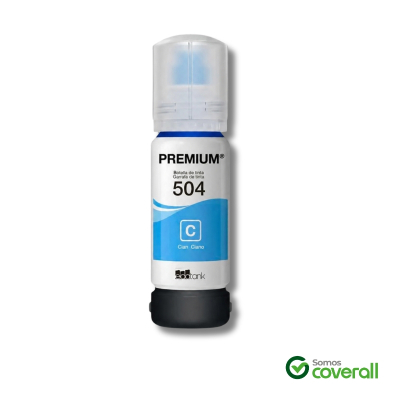 Botella Tinta Compatible Epson Ecotank 504 Cian 70Ml