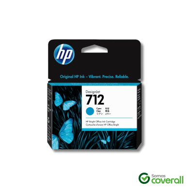 Cartucho Tinta Hp Designjet 712 3Ed67A Cian 29Ml