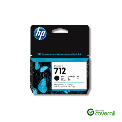 Cartucho Tinta Hp Designjet 712 3Ed70A Negro 38Ml