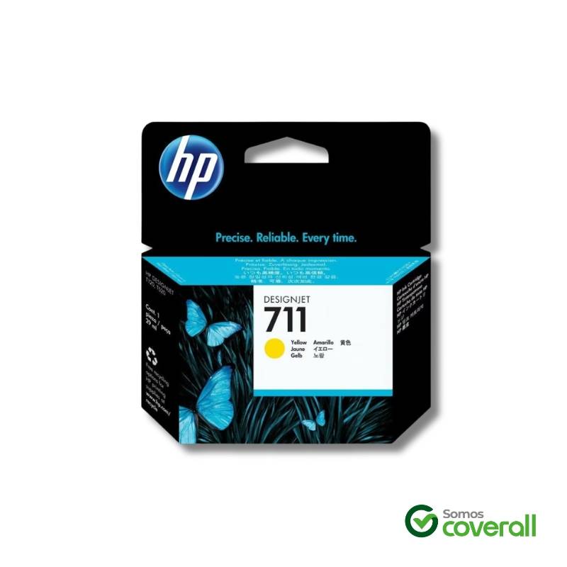 Cartucho Tinta Hp Designjet 711 Cz136A Amarillo 29Ml