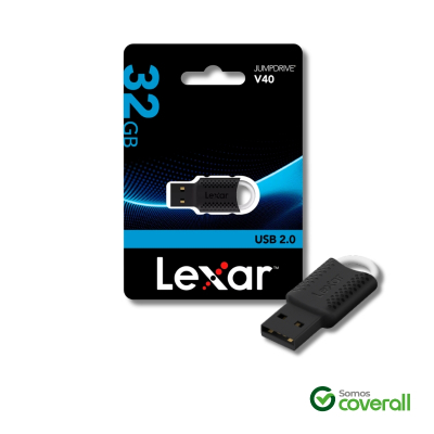 Pen Drive Lexar Jumpdrive V40 32Gb Usb 2.0 Negro