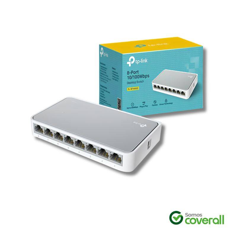 Switch Tp-Link Tl-Sf1008D 10/100Mbps 8 Puertos Escritorio