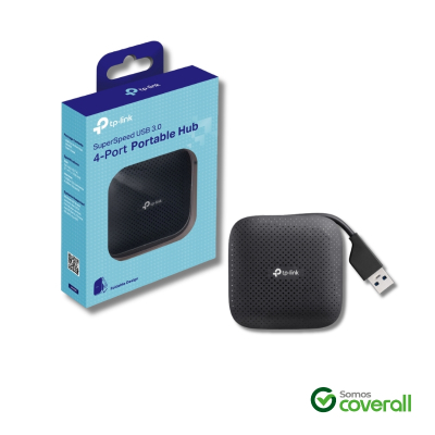 Hub Tp-Link Uh400 4 Puertos Usb 3.0 5Gbps Usb 3.0 Plegable 8Cm