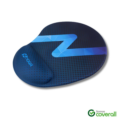 Mouse Pad Noga Mouse Pad 3D 225X200X2.5Mm Antideslizante Impermeable Gel Negro Cian