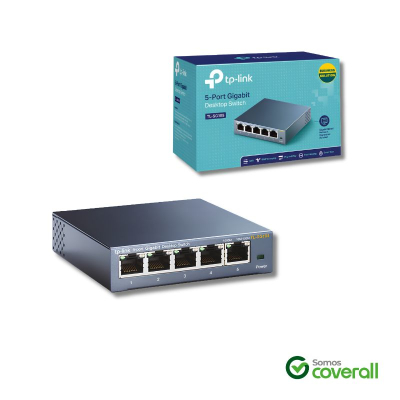 Switch Tp-Link Tl-Sg105 10/100/1000Mbps 5 Puertos Escritorio Pared