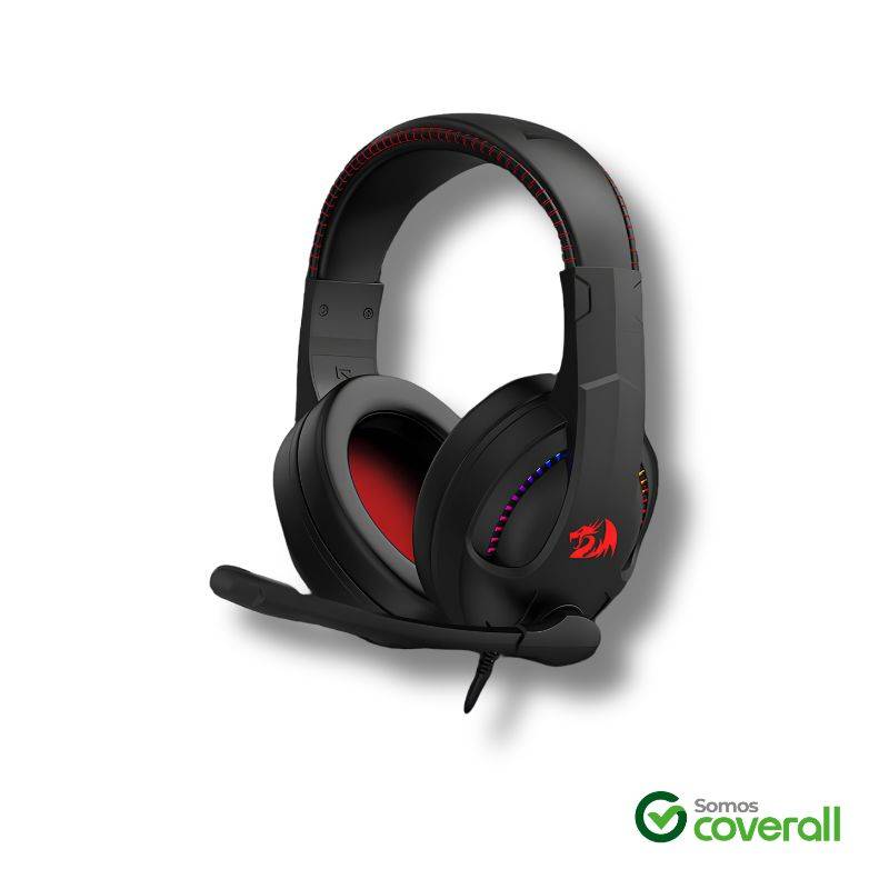 Auricular Microfono Gaming Redragon H211 Cronus Rgb Volumen 118Db 3.5Mm Usb 2.1M Adaptador Doble Jack