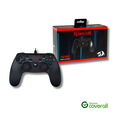 Joystick Gamepad Redragon Saturn G807 Vibracion Botones D-Pad Analogico Gatillo Pc Ps3 Usb 1.5M
