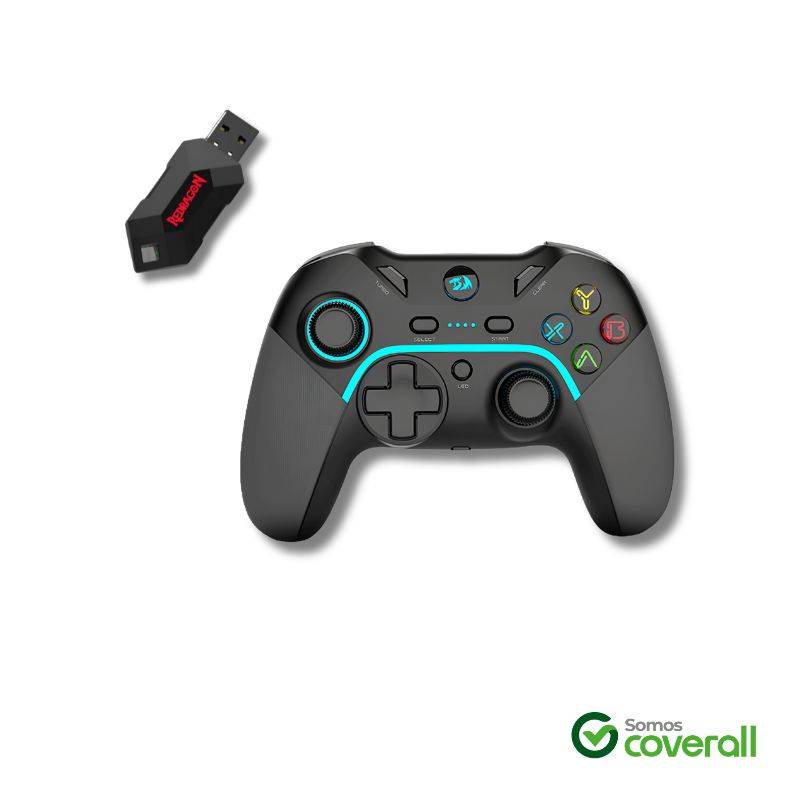Joystick Gamepad Redragon Harrow Pro G808 Vibracion Botones D-Pad Analogico Gatillo 3.5Mm Pc Ps3 2.4G Inalambrico 8M