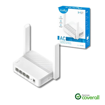 Router Wifi Cudy Wr1200E Ac1200 Doble Banda 867Mbps 300Mbps 4 Puertos Router Extensor Access Point Wisp