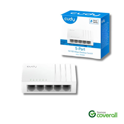 Switch Cudy Fs105D 10/100Mbps 5 Puertos Escritorio Pared