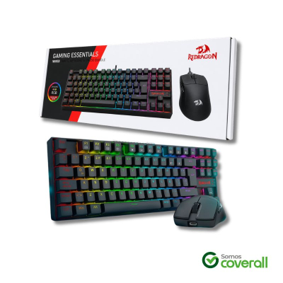 Teclado Y Mouse Gaming Redragon Gaming Essential S145 Kumara K552 King M724 Rgb Mecanico Usb Negro